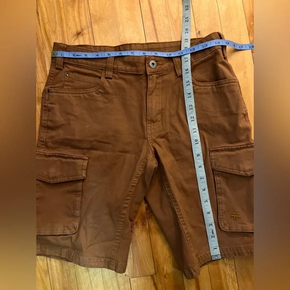 Woods Men's Brown/Tan Cargo Shorts 30 - Picture 6 of 6